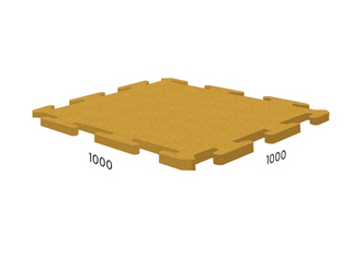 Резиновая плитка 1000х1000х25 мм, Rubblex Active Puzzle