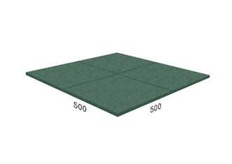 Резиновая плитка 500х500х20мм Rubblex Target