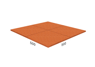 Резиновая плитка 500х500х30мм Rubblex Target