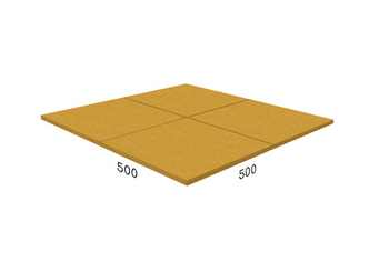 Резиновая плитка 500х500х40мм Rubblex Target